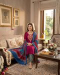 Embroided Magenta Lawn Pret