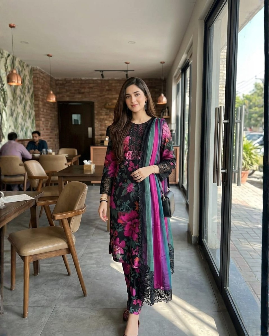 Embroided Floral Lawn Suit