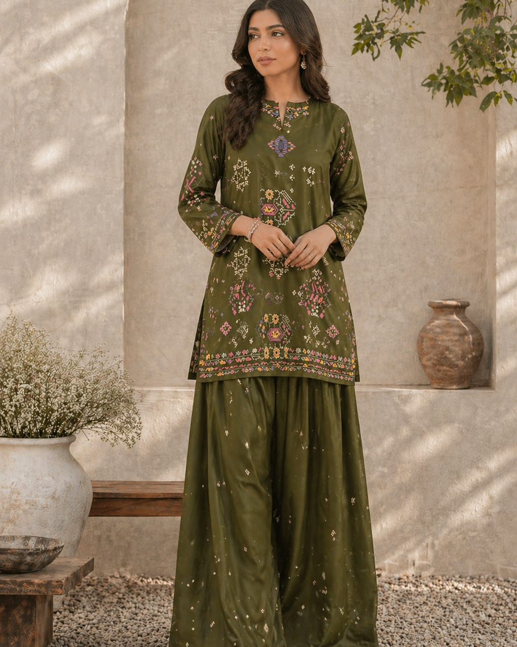 Two-Piece Lawn suit