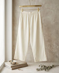 Off White Cotton Trouser