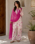 Pink Floral 3-Piece Suit